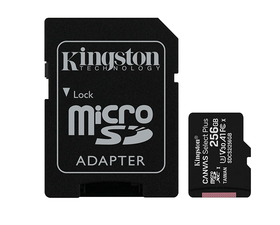 Kingston MicroSD 256GB Canvas Select Plus con Adaptador