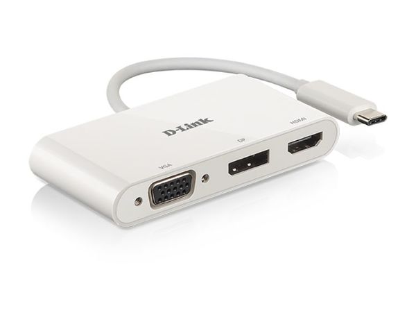 D-Link DUB-V310 Hub USB-C a HDMI/DisplayPort/VGA