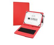 Subblim Funda con Teclado Keytab Pro MicroUSB para Tablet 10.1" Rojo