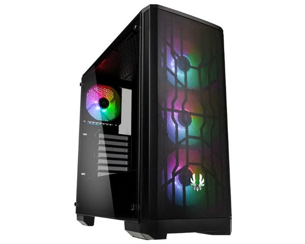 BitFenix Nova Mesh TG ATX 4ARGB Cristal Templado Negro