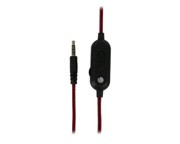 NGS VOX420-DJ Auriculares USB Con Micrófono Negro/Rojo