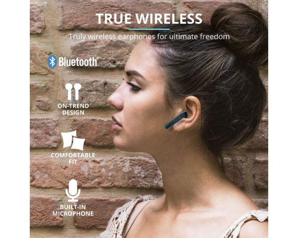 Trust Primo Touch Auriculares Bluetooth Azules