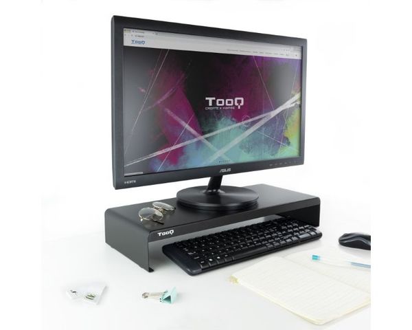 TooQ TQMR0121 Soporte Elevador para Monitor/Portátil Negro