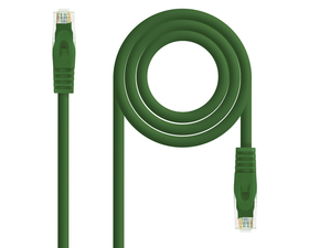 Nanocable Cable de Red Latiguillo  RJ45 UTP  CAT6A AWG24 0.5m Verde