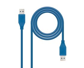 Nanocable Cable USB 3.0 Tipo A 1 metro Azul 