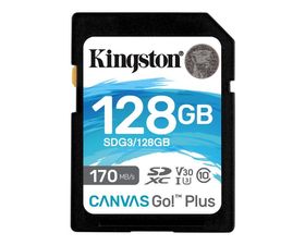 Kingston Canvas Go Plus SDXC 128GB UHS-I U3 V30 Clase 10