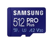 Samsung Micro SD SDXC Pro Plus 512GB Clase 10 + Adaptador