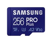 Samsung Micro SD SDXC Pro Plus 256GB Clase 10 + Adaptador