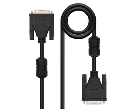 Nanocable 10.15.0605 Cable DVI Single Link 18+ 1M-M 5m Negro