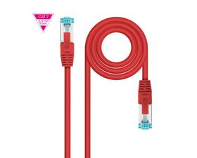 Nanocable Cable de Red Latiguillo 600MHz LSZH RJ45 SFTP Cat.7 AWG26 0.50m Rojo
