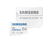 Samsung PRO Endurance microSDXC 64GB UHS-I V30 Clase 10 con Adaptador