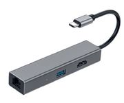 CoolBox MiniDOCK4 Hub Multipuerto USB-C a HDMI/RJ-45/USB 3.0