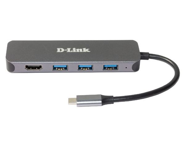 D-Link DUB-2333 Docking Station USB-C 5 en 1 HDMI/USB 3.0/USB-C PD 60W