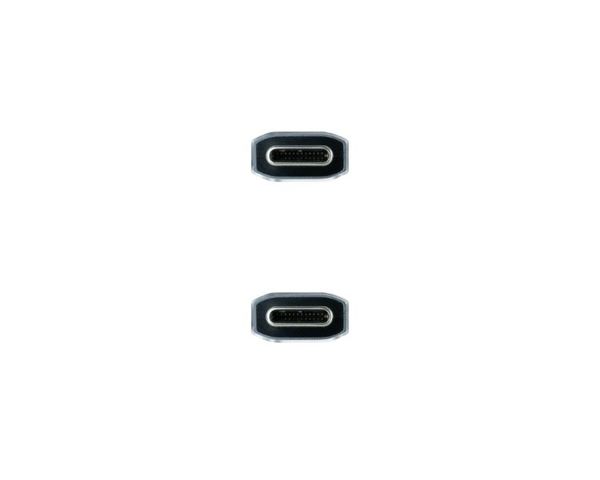 Nanocable Cable USB-C 3.1 Macho/Macho 1.5m Gris/Negro