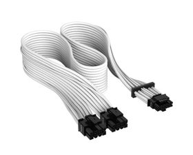 Corsair Cable Premium con Fundas PCIe Gen 5 12VHPWR 600 W y 12+4 Patillas con Funda Blanco