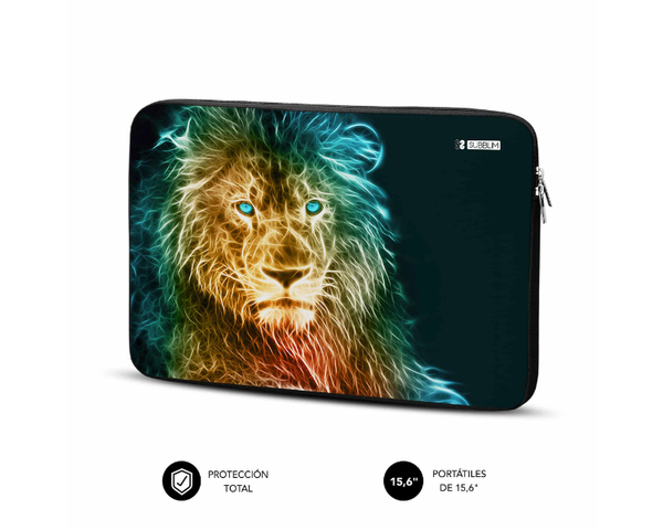 Subblim Sleeve Neo Lion Funda Neopreno para Portátil de 15.6"
