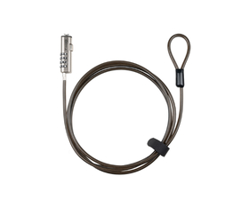 TooQ Cable Lock de Seguridad Tipo NANO con Combinación para Portátiles 1.5m Gris