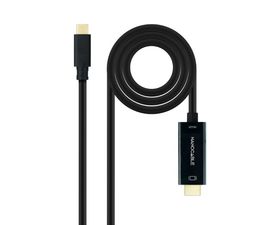 Nanocable Cable Conversor USB-C a HDMI 1.4 4K 30Hz 3m Negro