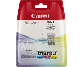 Canon Tinta Multipack 3 Cartuchos CLI-521 C/M/Y