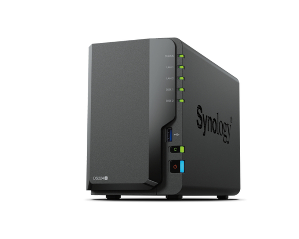 Synology DiskStation DS224+ NAS 6GB RAM + 2x Discos Duros 4TB WD Red Plus
