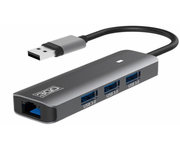 3GO HUB USB-A 3.0 a 3xUSB3.0/ 1xRJ45