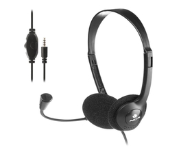 NGS MS 103 MAX Auriculares con Micro y Control de Volumen Negro