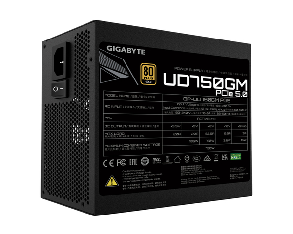 Gigabyte UD750GM PG5 750W 80 Plus Gold Modular
