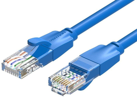 Vention IBELF Cable de Red RJ45 UTP CAT6 AWG26 1m Azul