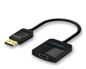 Vention HBGBB Conversor DisplayPort Macho a HDMI Hembra 15cm Negro