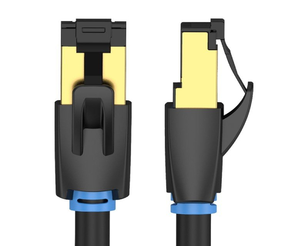 Vention IKABF Cable de Red RJ45 SFTP Cat.8 1m Negro