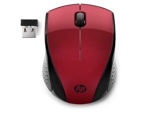 HP 220 Ratón Óptico Inalámbrico Rojo