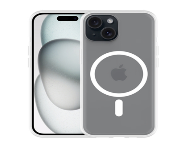 Just in Case Funda Transparente para iPhone 15 Magsafe