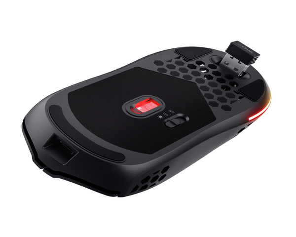 Trust GXT 929 Helox Ratón Gaming Inalámbrico RGB 4800DPI Negro