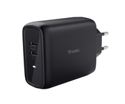 Trust Maxo Cargador de Pared 2xUSB-C 65W Negro