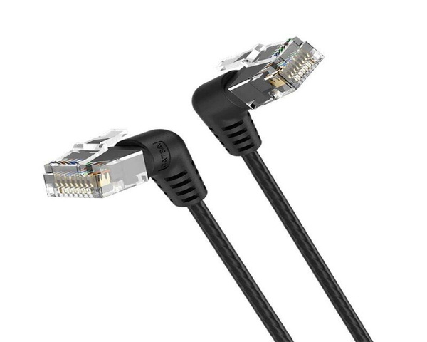 Vention IBOBF Cable de Red RJ45 Acodado Cat.6A UTP 1m Negro