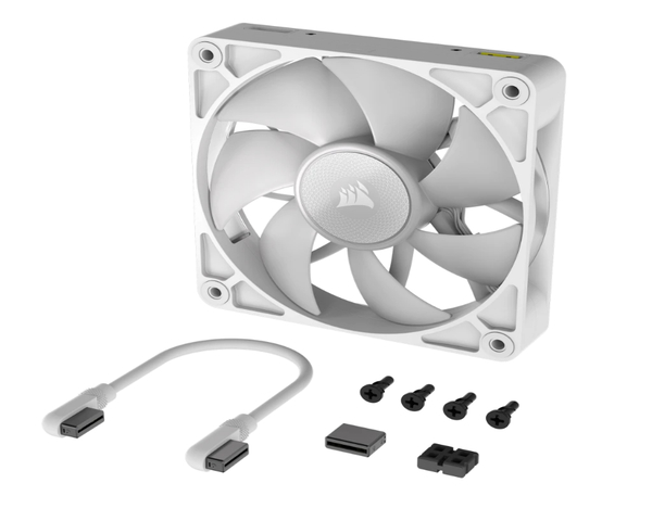 Corsair iCUE LINK RX120 RGB Starter Kit 3 Ventiladores Suplementarios PWM Blancos