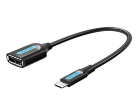 Vention CCUBB Cable MicroUSB Macho a USB Hembra 15cm Negro