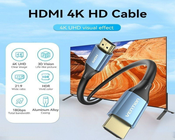 Vention ALHSH Cable HDMI 2.1 4K Macho 2m