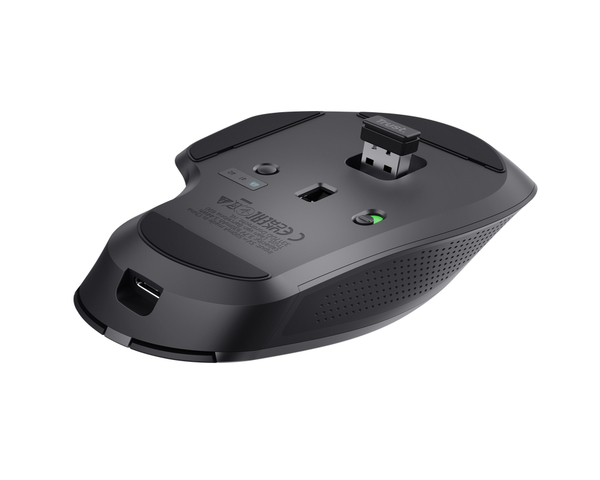 Trust Ozaa+ Ratón Óptico Inalámbrico Multidispositivo 3200DPI Negro