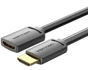 Vention AHCBG Cable Alargador 4K HDMI  Macho a HDMI Hembra 1.5m Negro