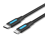Vention COVBF Cable USB-C Macho a MicroUSB Macho 1m Negro