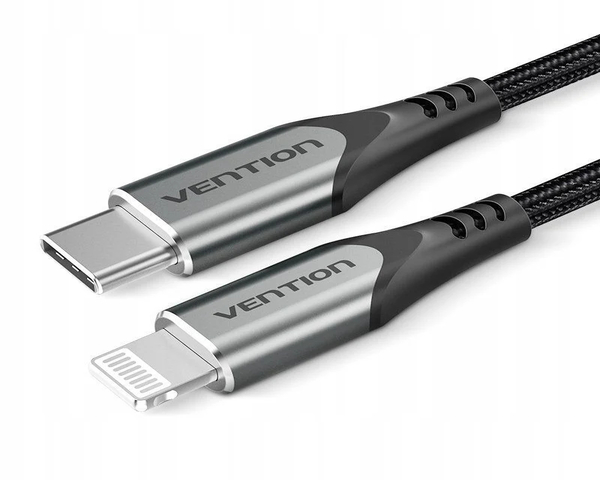 Vention Cable USB-C 2.0 a Lightning Macho/Macho 27W 2m Gris