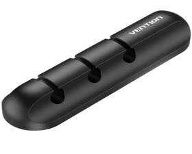 Vention Organizador Cables en Espiral 3 Puertos Negro 