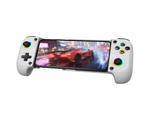 Gamepad Mars Gaming MGP-X Neon RGB blanco