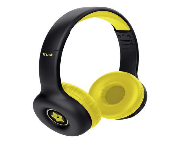 Trust NOUNA Auriculares Inalámbricos para Niños Negro Amarillo