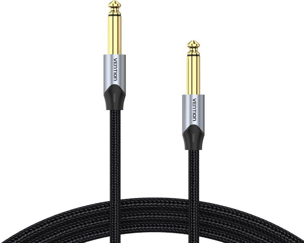 Vention Cable Audio Estéreo Jack 6.5 Macho a Jack 6.5 Macho 1.5M Gris