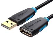 Vention Cable Alargador USB 2.0 Macho a Hembra Conector Dorado 5M Negro