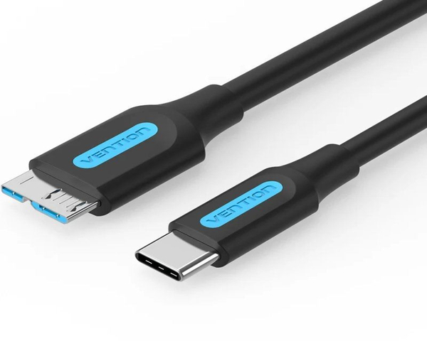 Vention Cable USB 3.0 MicroUSB Macho a USB-C Macho 1M Negro