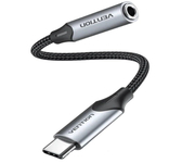 Vention Adaptador Audio Jack 3.5 Hembra a USB-C Macho 1M Gris