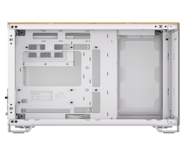 Corsair 2500X Caja MicroATX Dual Blanco y Madera